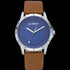 Gregio Uomo Blue Dial Brown Leather Watch | Australia