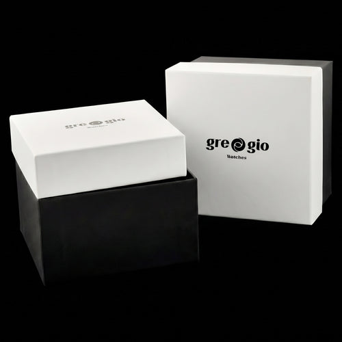 Gregio watch box packaging.