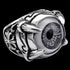 Grey Eyeball Dragon Claw Stainless Steel Men's Ring | Australia