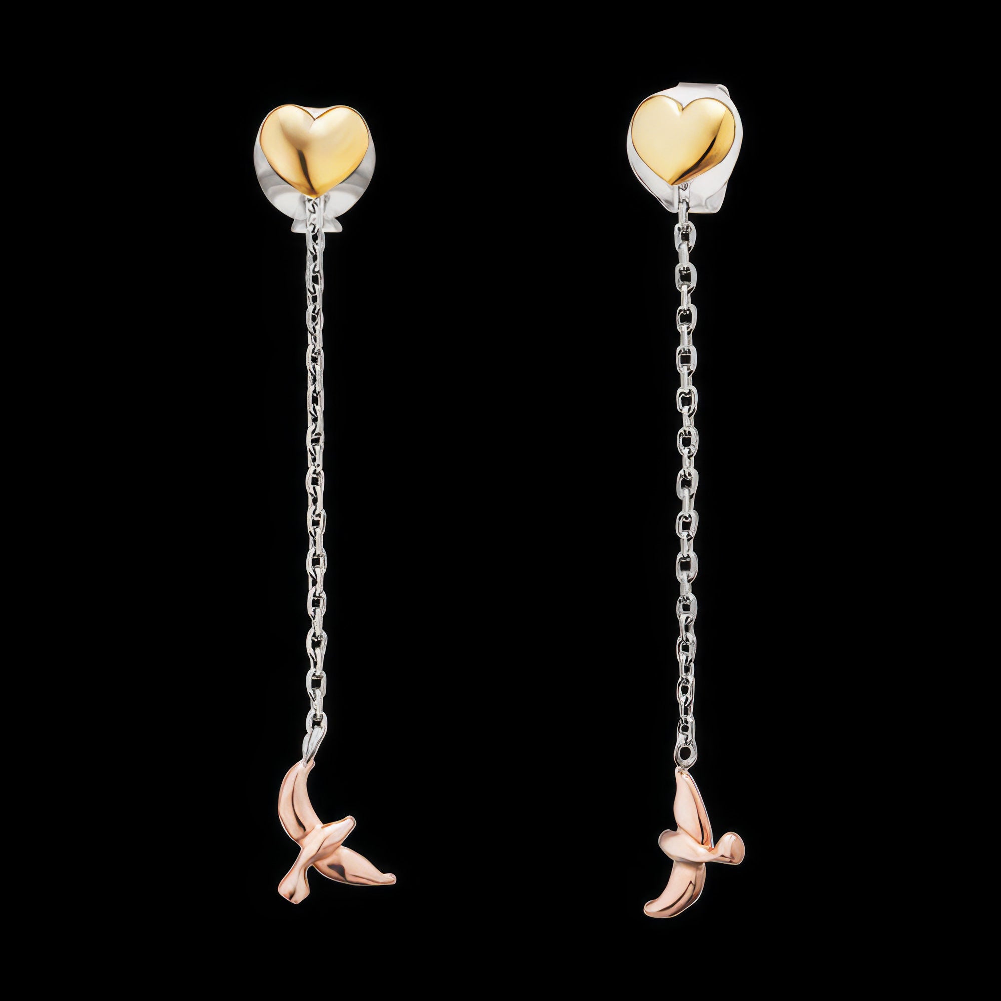 Heart & Dove Love & Hope Dangle Earrings | Engelsrufer