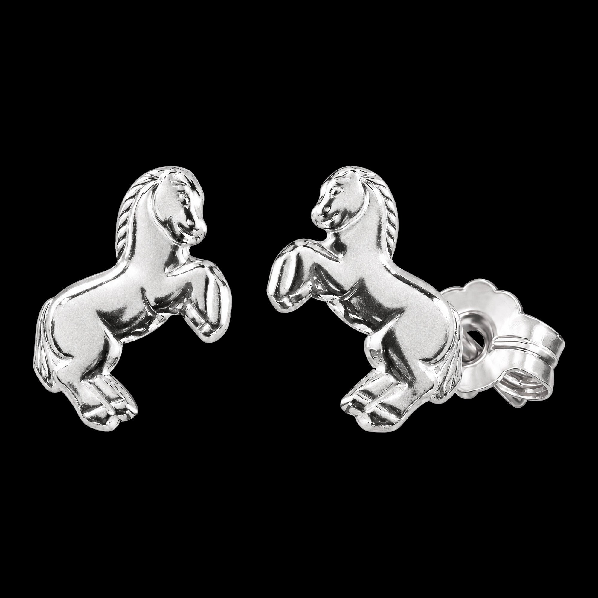 Horse Sterling Silver Children's Stud Earrings | Herzengel
