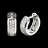 Mini Rounded Huggie Hoop CZ Sterling Silver Earrings | Engelsrufer