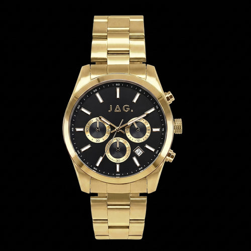 JAG Acton Black Dial Gold Men's Watch