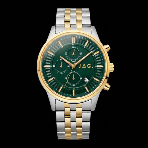 JAG Albany Men's Green Dial Two-Tone Watch
