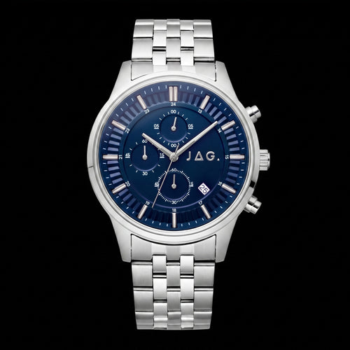 JAG Albany Blue Dial Silver Men's Chronograph Watch