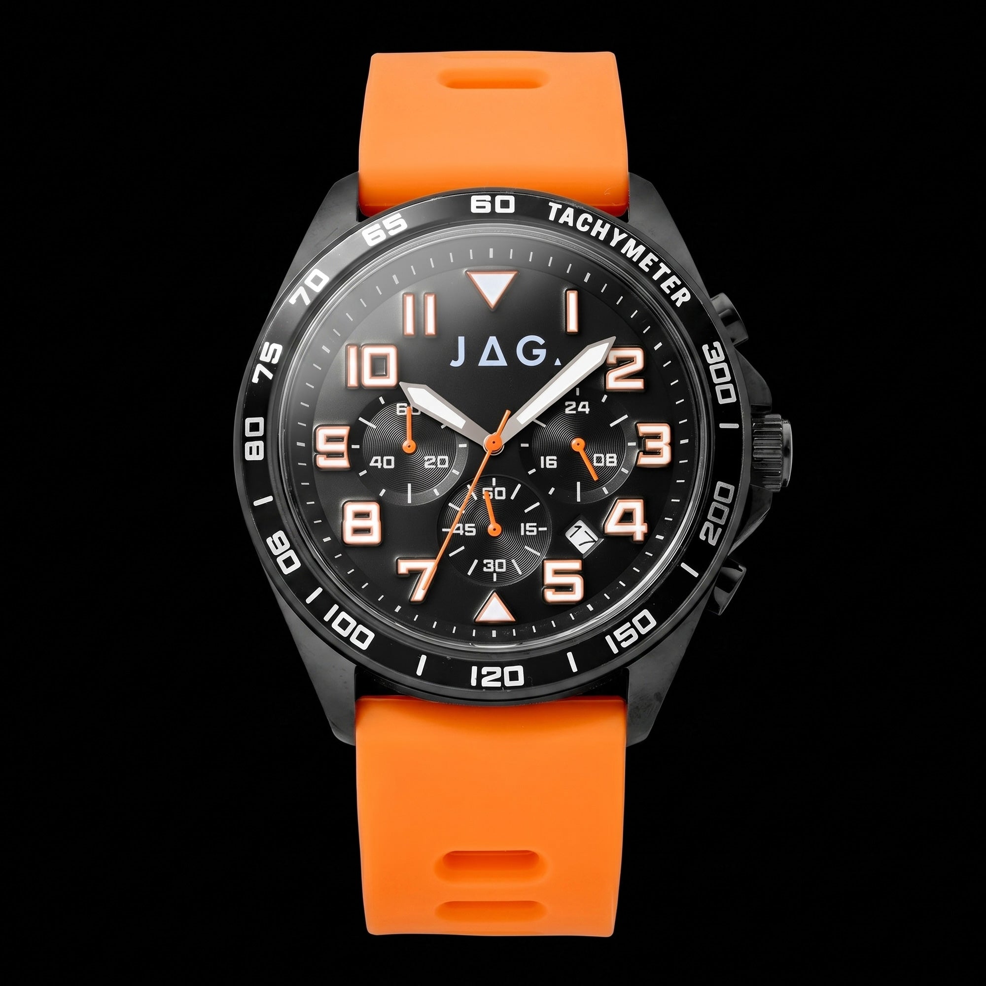 JAG Beachport Black Dial Orange Sport Chronograph Men's Watch