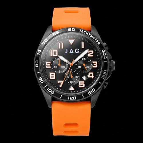 JAG Beachport Black Dial Orange Sport Chronograph Men's Watch