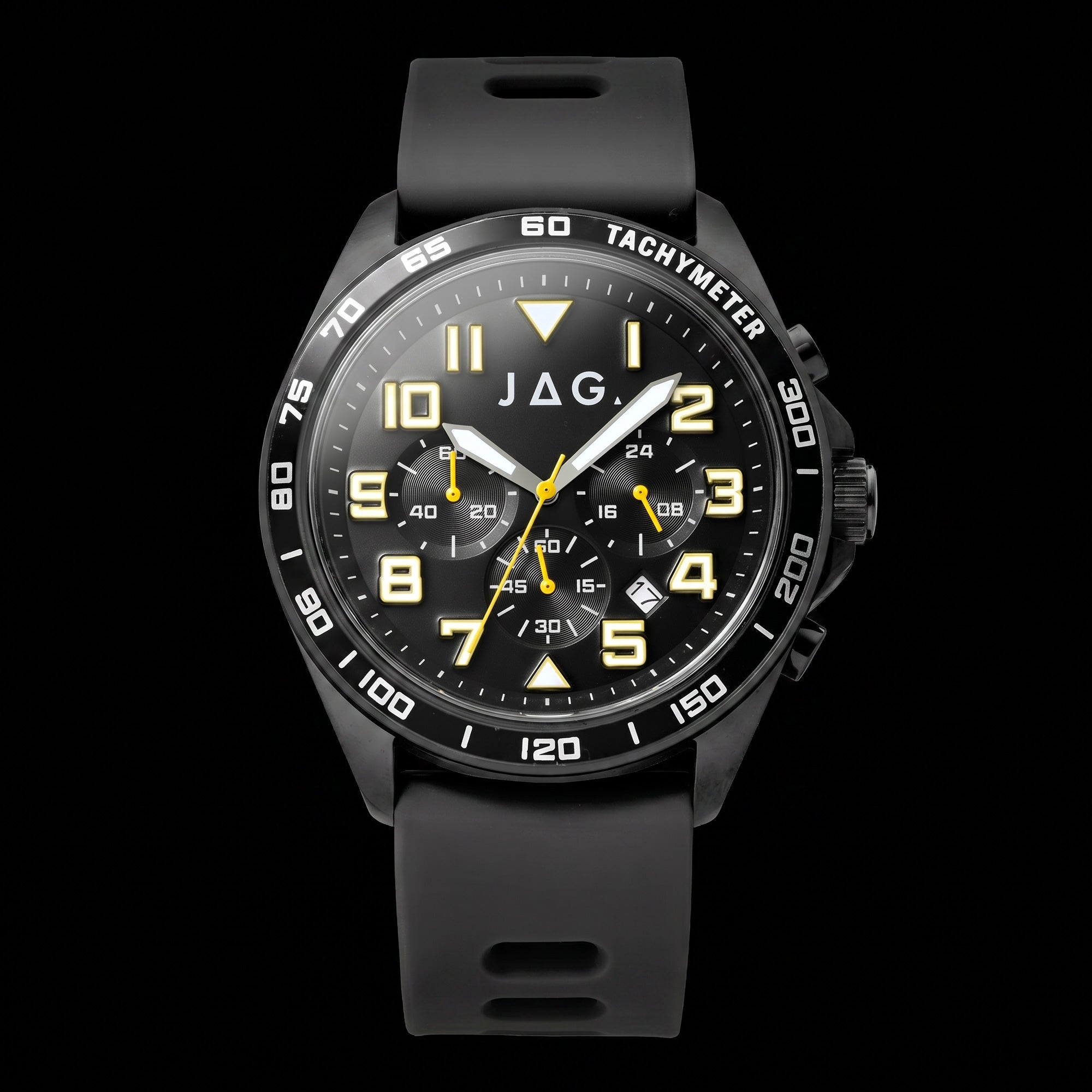 JAG Beachport Black Sport Chronograph Men's Watch.