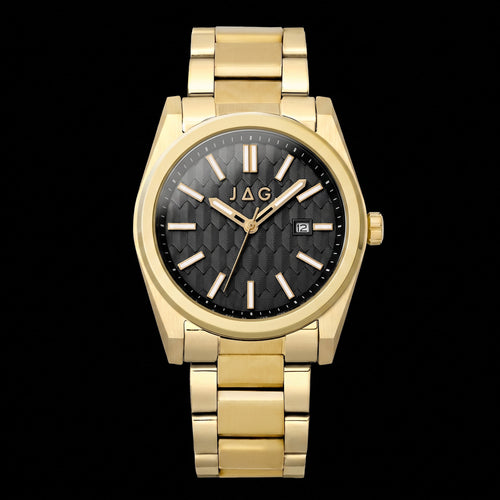 JAG Beaufort Black Dial Gold Men's Watch