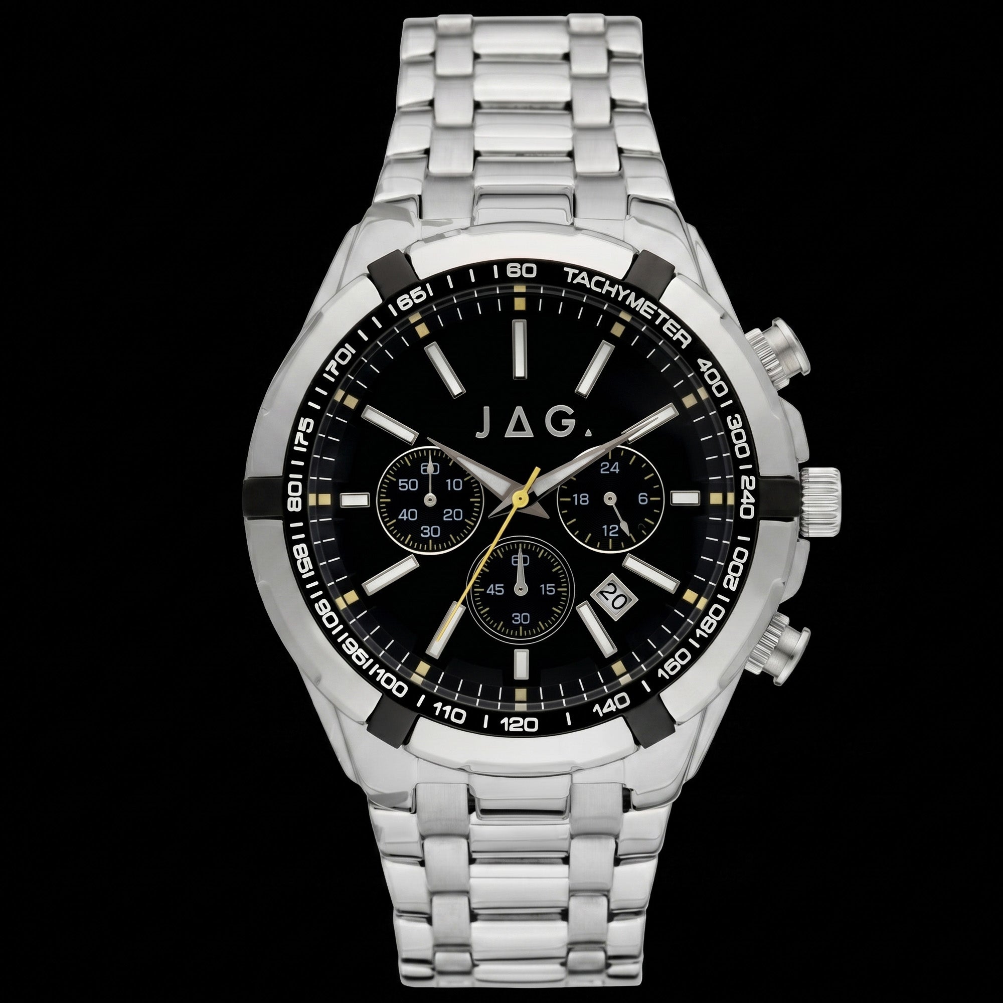 JAG Boss Black Dial Silver Men's Chronograph Watch