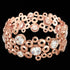 Kagi champagne bubbles rose gold cuff bracelet.