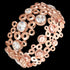 Kagi Champagne Bubbles Rose Gold Cuff Bracelet | Australia