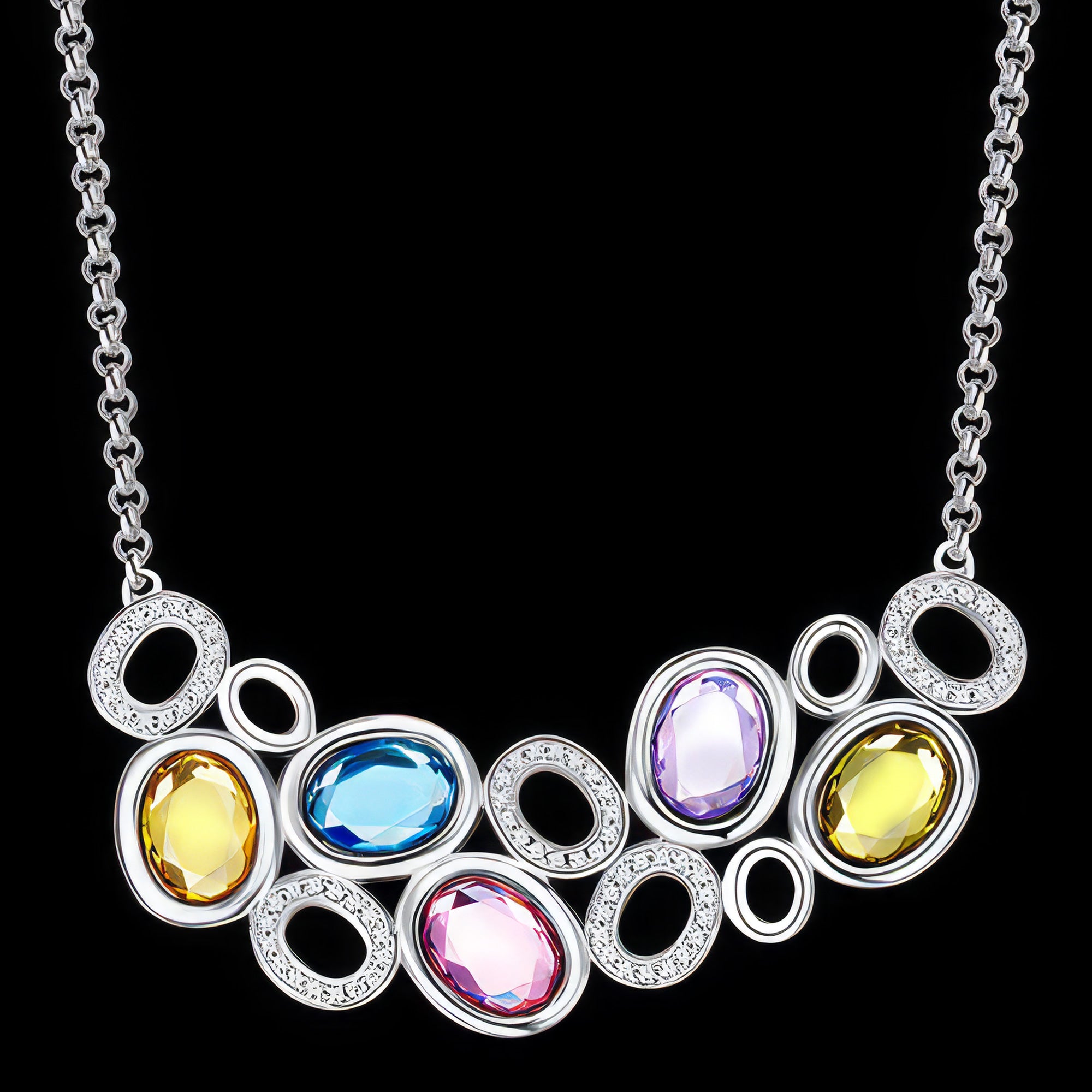 Kagi Prismatic Gemstone Reversible Statement Necklace | Australia