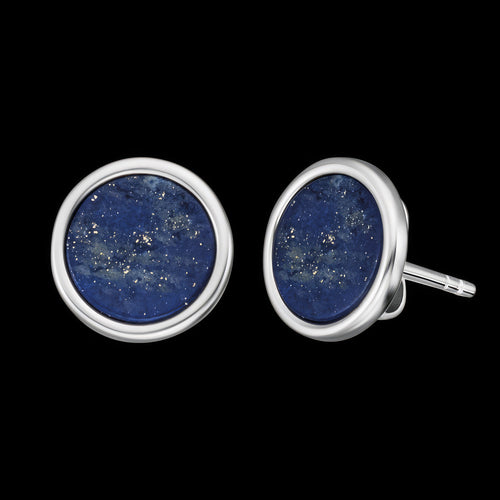 Lapis Lazuli Sterling Silver Circle Earrings | Engelsrufer