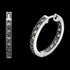 Sterling Silver Marcasite Creole 21.5mm Hoop Earrings | Engelsrufer Australia 