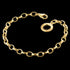 Oval Belcher Gold Charm Bracelet | Engelsrufer