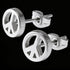Peace Symbol Stainless Steel Stud Earrings