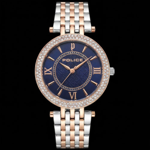 Police Ladies Liberty Royal Blue Dial Two Tone Watch | Australia