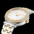 Side view of Police ladies Magnificence gold two-tone watch.