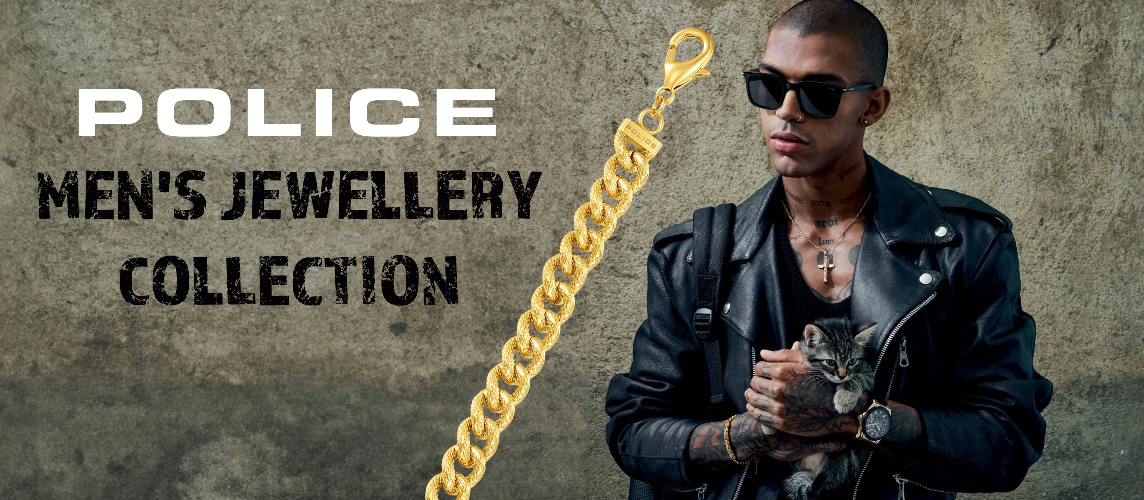 Shop Police Men's Jewellery Collection | Necklaces | Bracelets |Australia