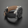 360 Degree Video Police Roman Black Dual Time Men's Watch