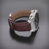 POLICE NORWOOD SILVER BROWN LEATHER MEN'S WATCH - 360 DEGREE VIDEO