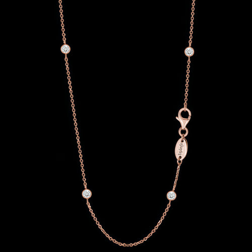 Engelsrufer rose gold 80cm CZ chain necklace.