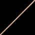 Close-up of Engelsrufer rose gold 1.5mm Korean chain necklace.