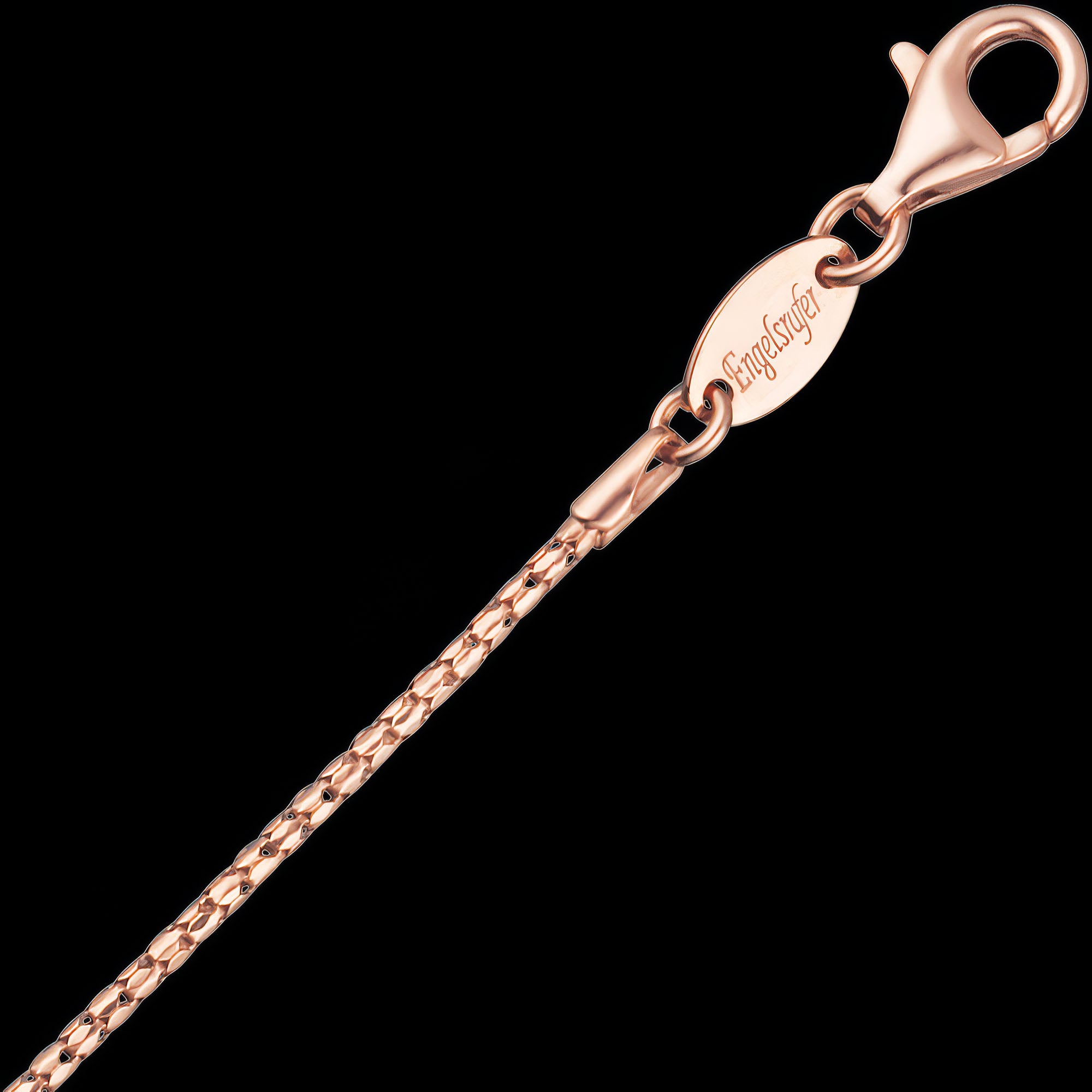 Engelsrufer rose gold 1.5mm Korean chain necklace.