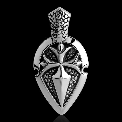 Shield Cross Men's Stainless Steel Necklace | Australia