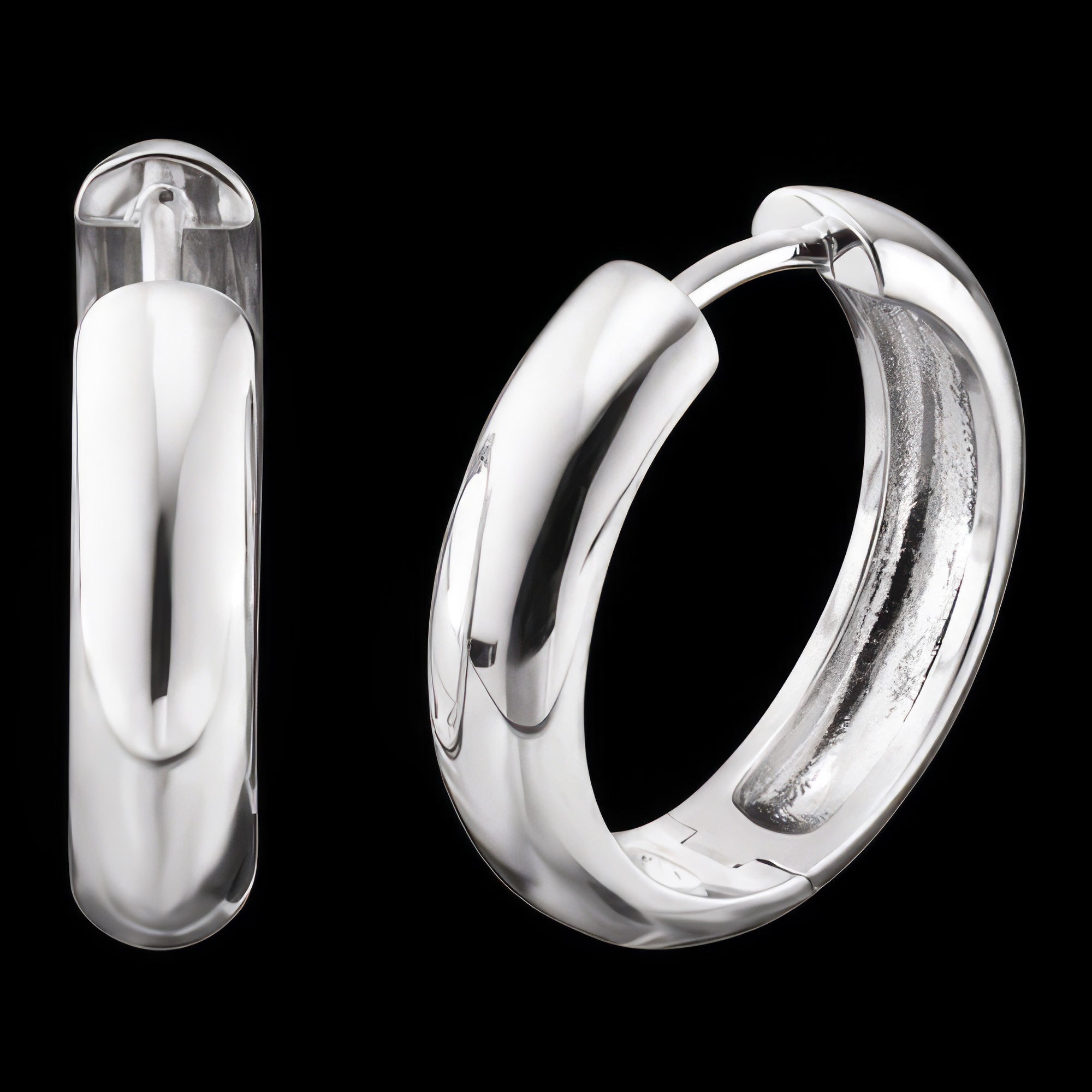 Sterling Silver 20mm Hoop Earrings | Engelsrufer