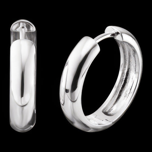 Sterling Silver 20mm Hoop Earrings | Engelsrufer