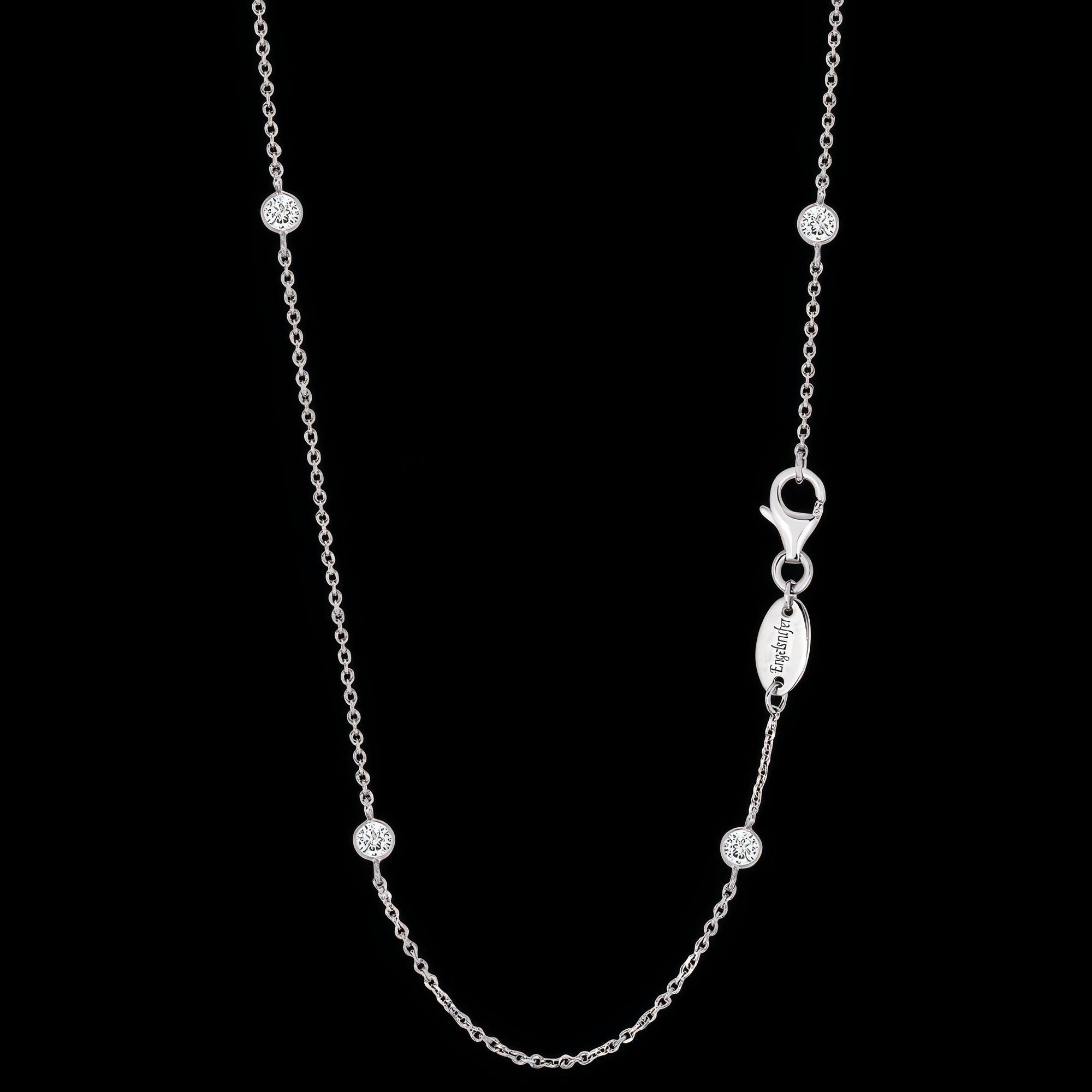 Engelsrufer silver 80cm CZ chain necklace.
