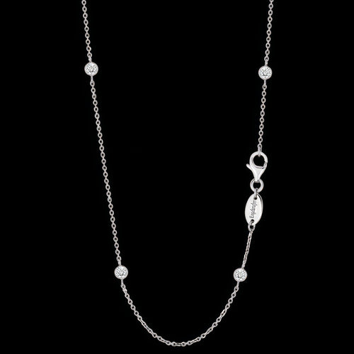 Engelsrufer silver 80cm CZ chain necklace.