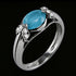 Sterling Silver Oval Cut Aquamarine Ladies Ring | Australia
