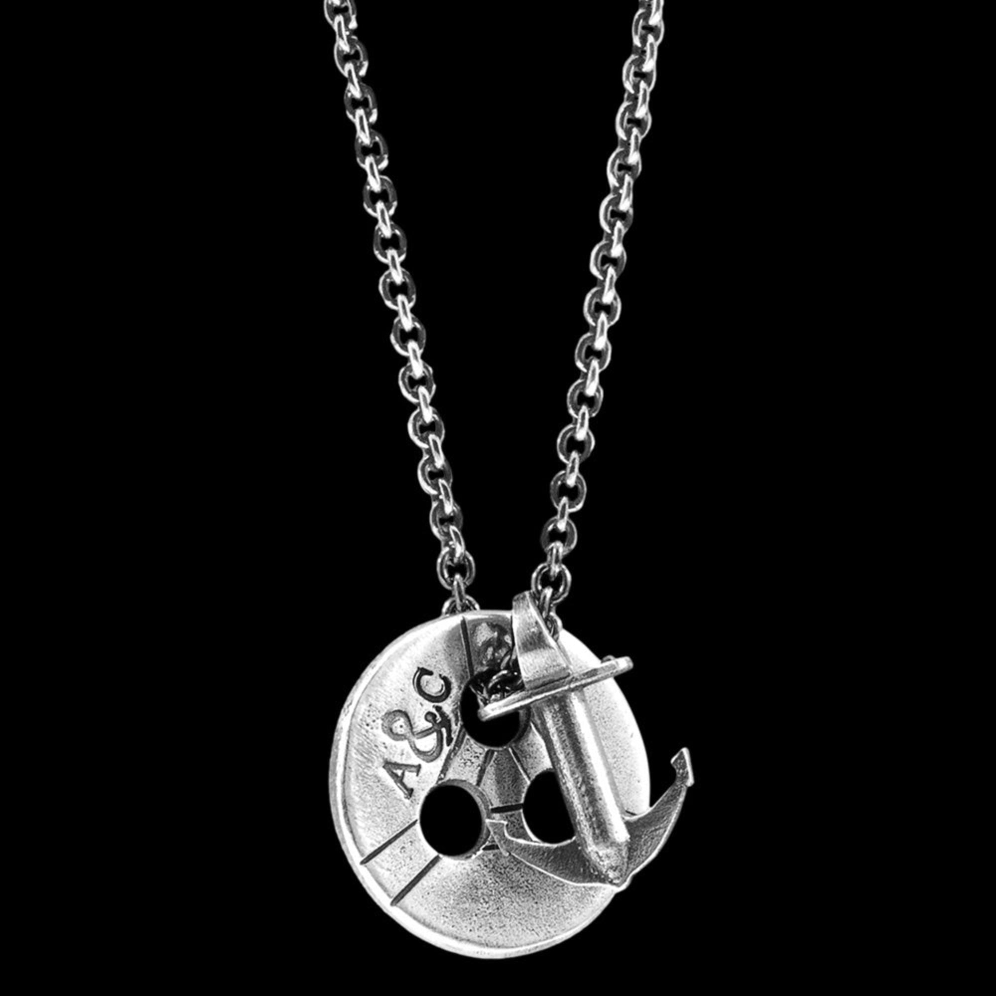 Anchor & Crew Pulley Anchor Sterling Silver Necklace | Australia