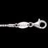 Clasp close-up of Engelsrufer sterling silver 1.5mm Korean chain necklace.