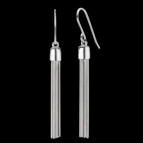 Tassel Sterling Silver Drop Earrings | Engelsrufer