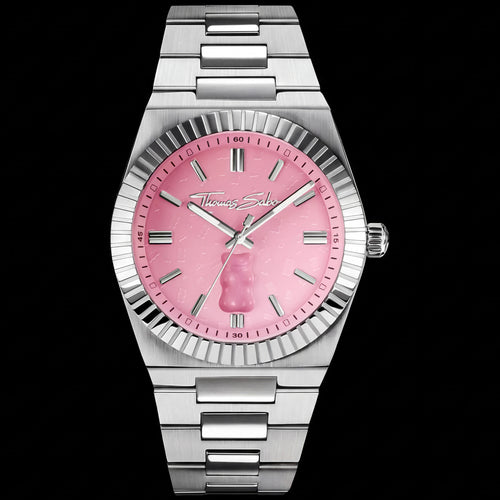 Thomas Sabo Haribo Goldbear Pink Dial Silver Watch