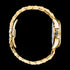 Side view of Thomas Sabo Mystic Island gold malachite watch.