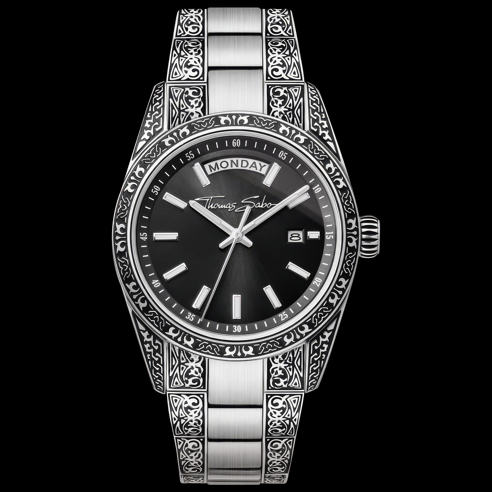 Thomas Sabo Rebel At Heart Revive 36mm Black Dial Watch | Australia
