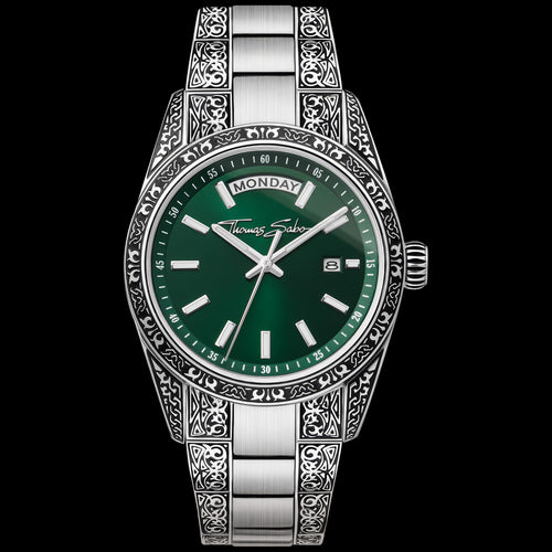 Thomas Sabo Rebel At Heart Revive 36mm Green Dial Watch | Australia