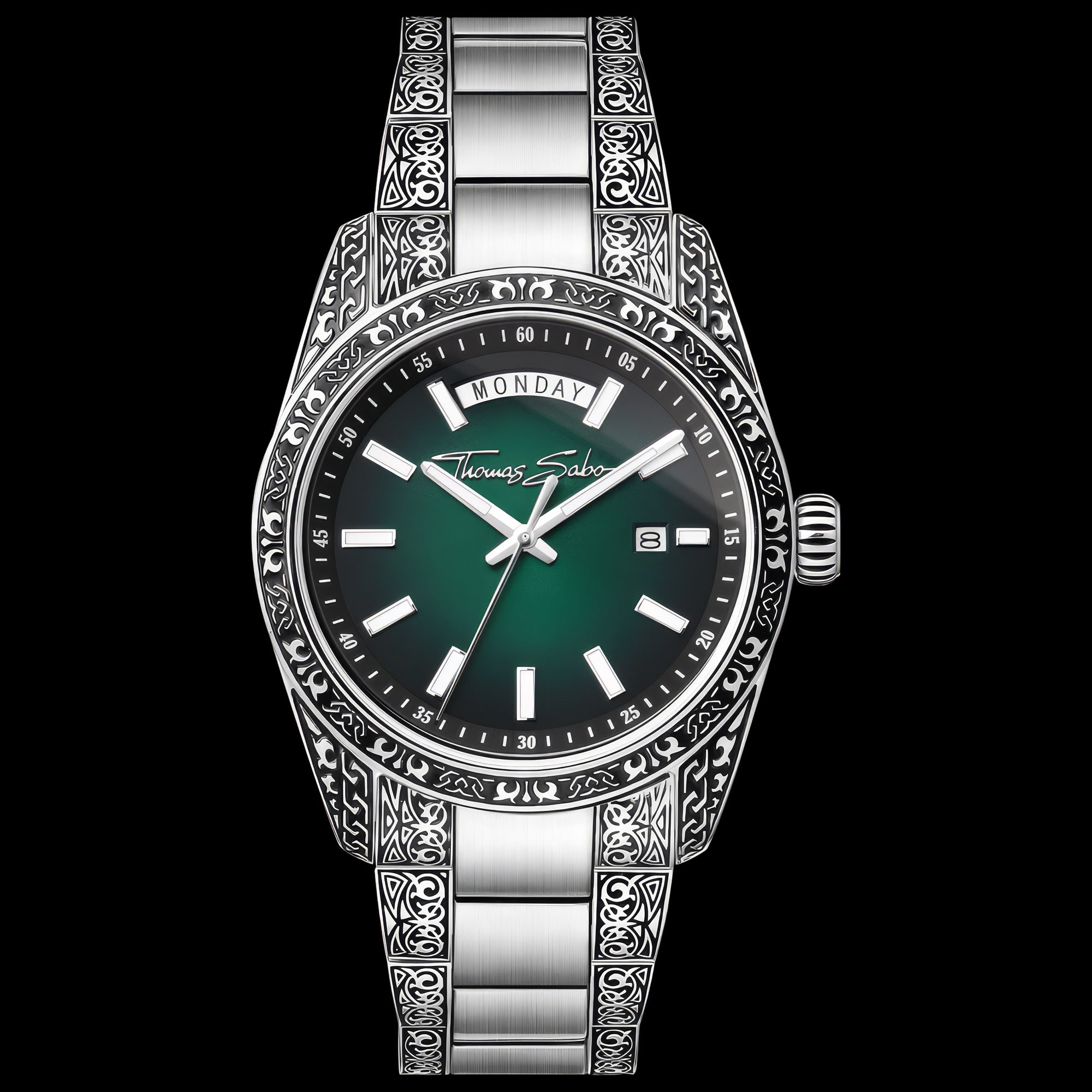 Thomas Sabo Rebel At Heart Revive 40mm Green Dial Watch | Australia