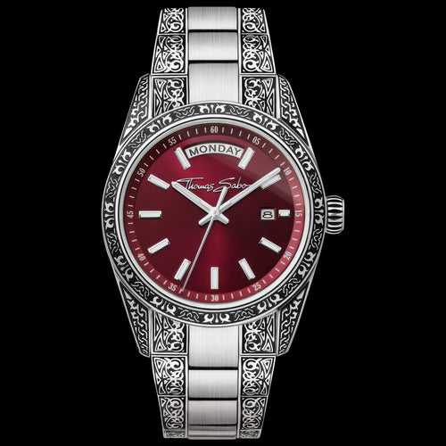 Thomas Sabo Rebel At Heart Revive 36mm Red Dial Watch | Australia
