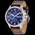 Timberland Brenton Blue Dial Men's Brown Leather Watch | Australia
