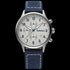 Timberland Men's Stoughton Silver Dial Blue Leather Watch | Australia
