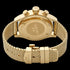Back view of TW Steel VS88 Volante gold black dial numbers chronograph watch.