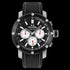 Front view of TW Steel Simeon Panda black dial 48mm grandeur tech TS11 watch.