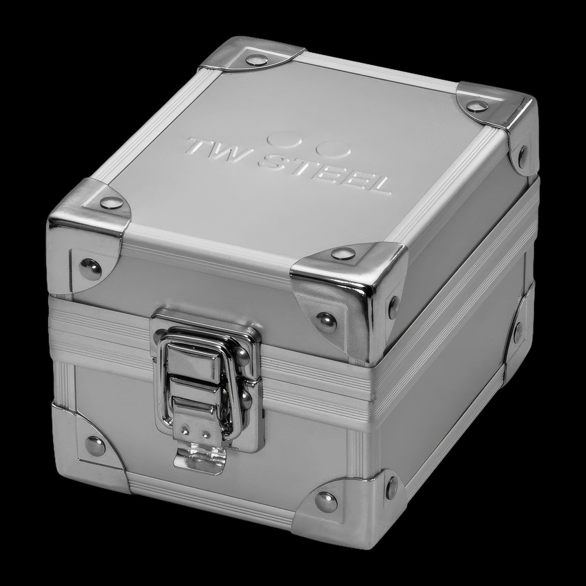 TW Steel metal watch box packaging.