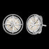 Wind Rose Silver Enamel CZ Earrings | Engelsrufer